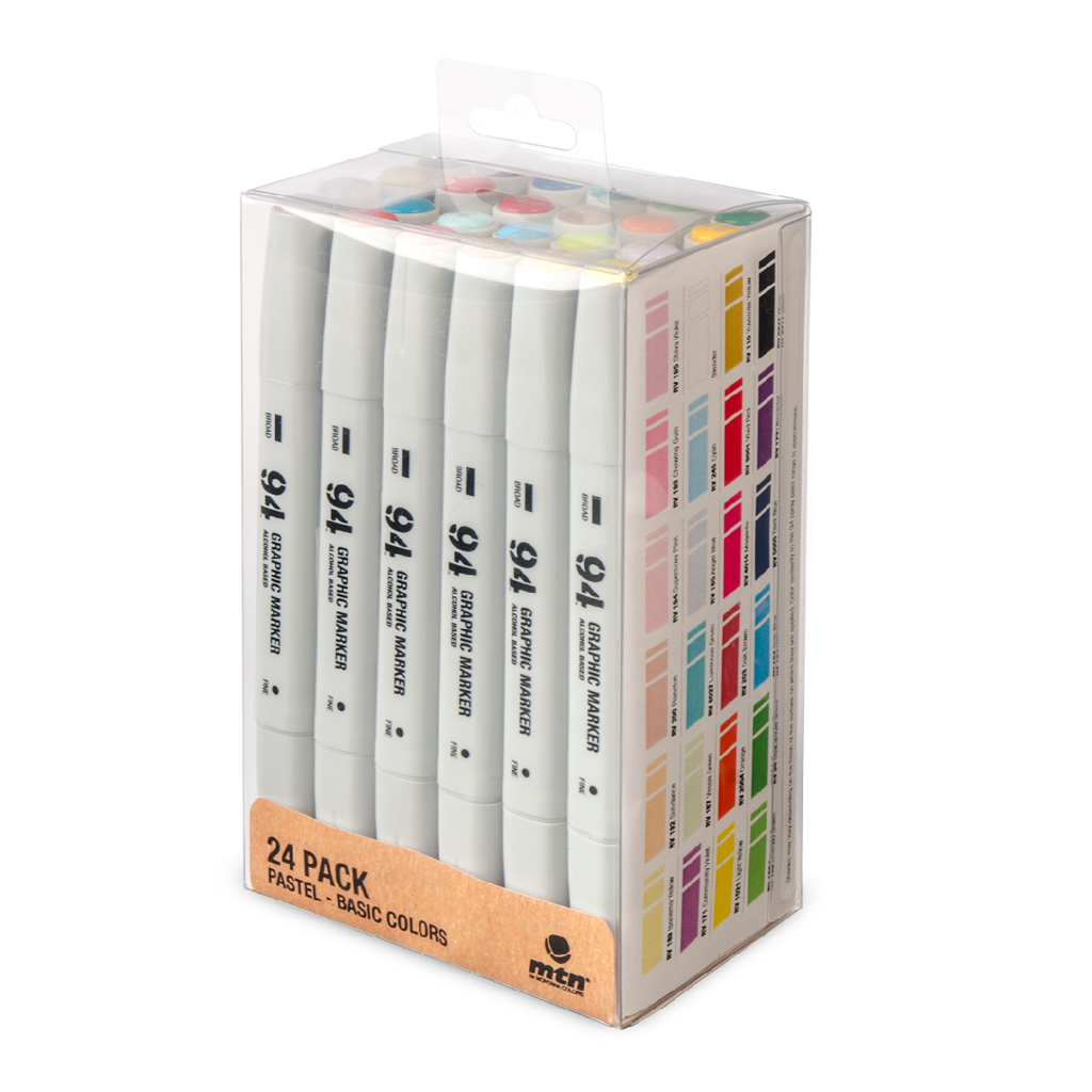 MTN 94 Graphic Marker Pastel Pack 24