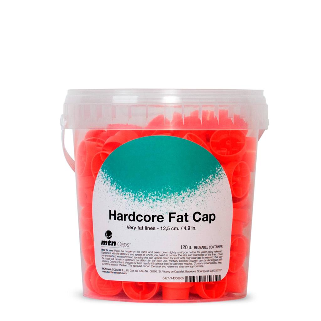 Hardcore Fat Cap Cubo 120 unidades